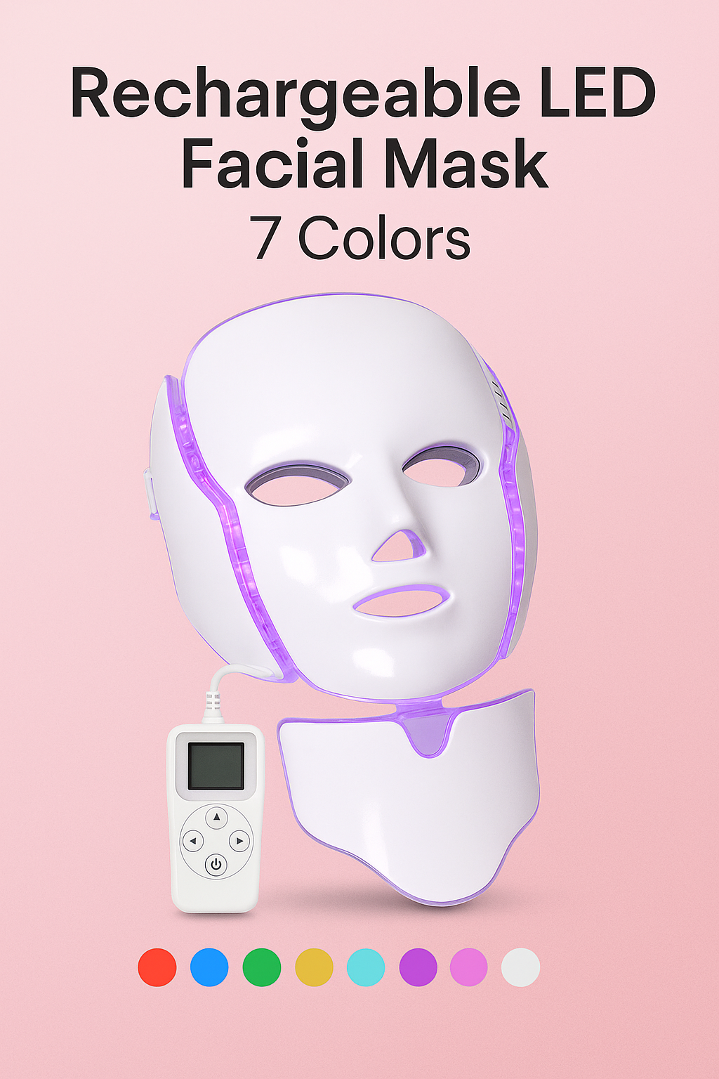 ✨ Masque LED 7 Couleurs – Soin Anti-Âge