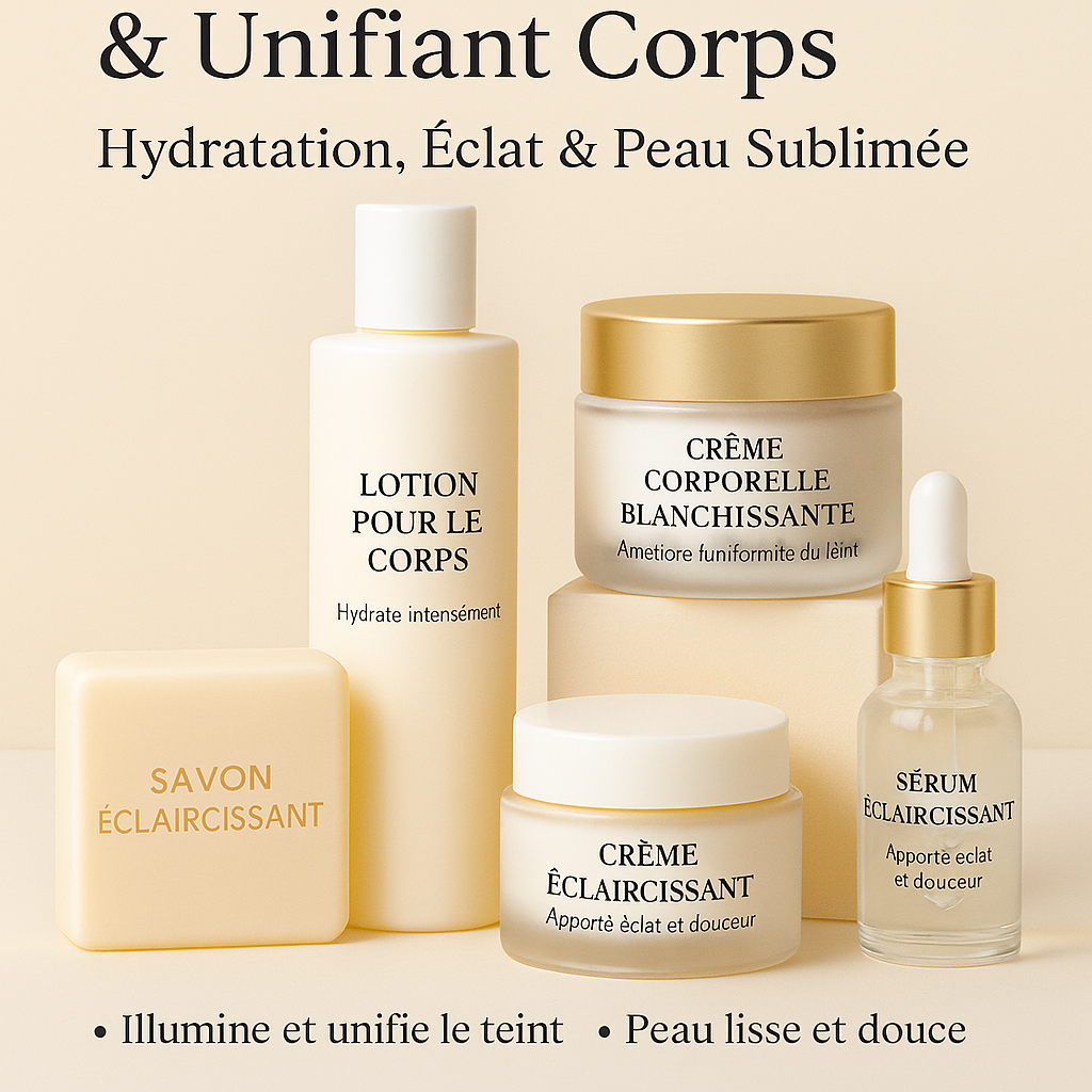 Rituel Éclaircissant & Unifiant Corps – Hydratation, Éclat & Peau Sublimée