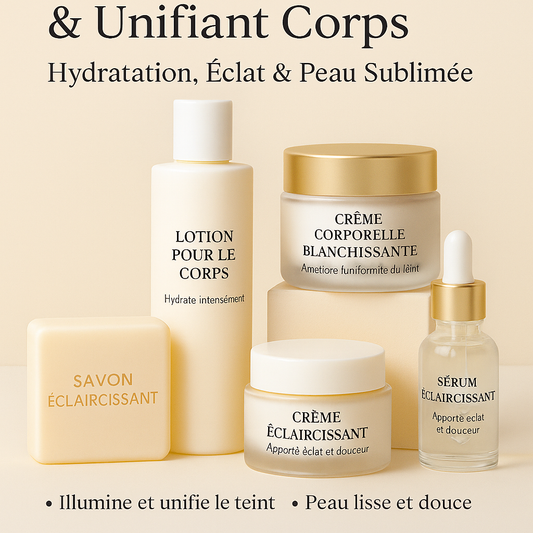 Rituel Éclaircissant & Unifiant Corps – Hydratation, Éclat & Peau Sublimée