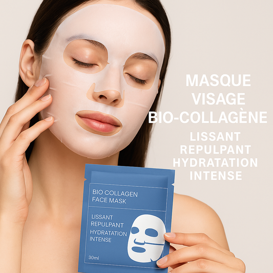 Masque Visage Bio-Collagène — Lissant, Repulpant & Hydratation Intense