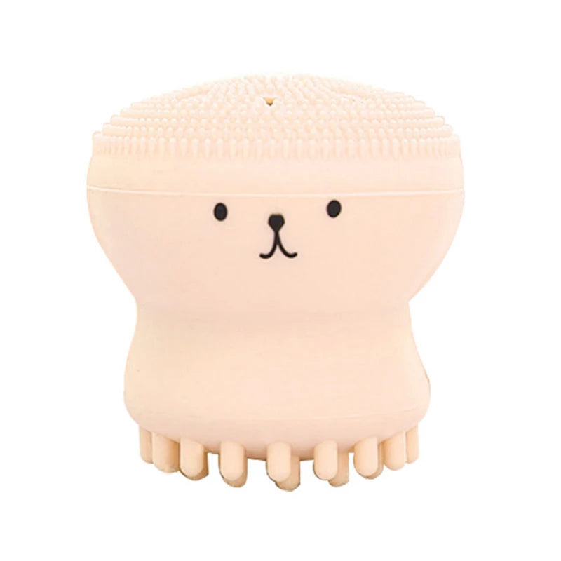 Octopus Shape Silicone Face Cleansing Brush Face Washing Product Pore Cleaner Exfoliator Face Brush Washing face Brush Skin Care