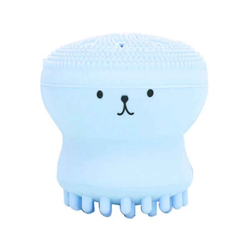 Octopus Shape Silicone Face Cleansing Brush Face Washing Product Pore Cleaner Exfoliator Face Brush Washing face Brush Skin Care