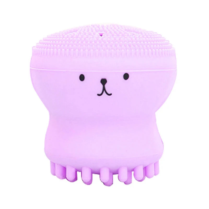 Octopus Shape Silicone Face Cleansing Brush Face Washing Product Pore Cleaner Exfoliator Face Brush Washing face Brush Skin Care