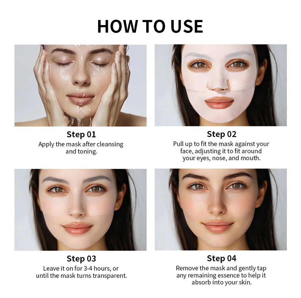 Bio-Collagen Deep Face Mask Shrink Pores Deep Hydrating Overnight Mask Moisturizing Refreshing Brightening Face Skin Care