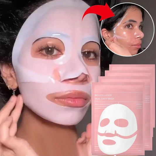Masque Bio-Collagène — Soin Hydratant Profond & Peau Repulpée