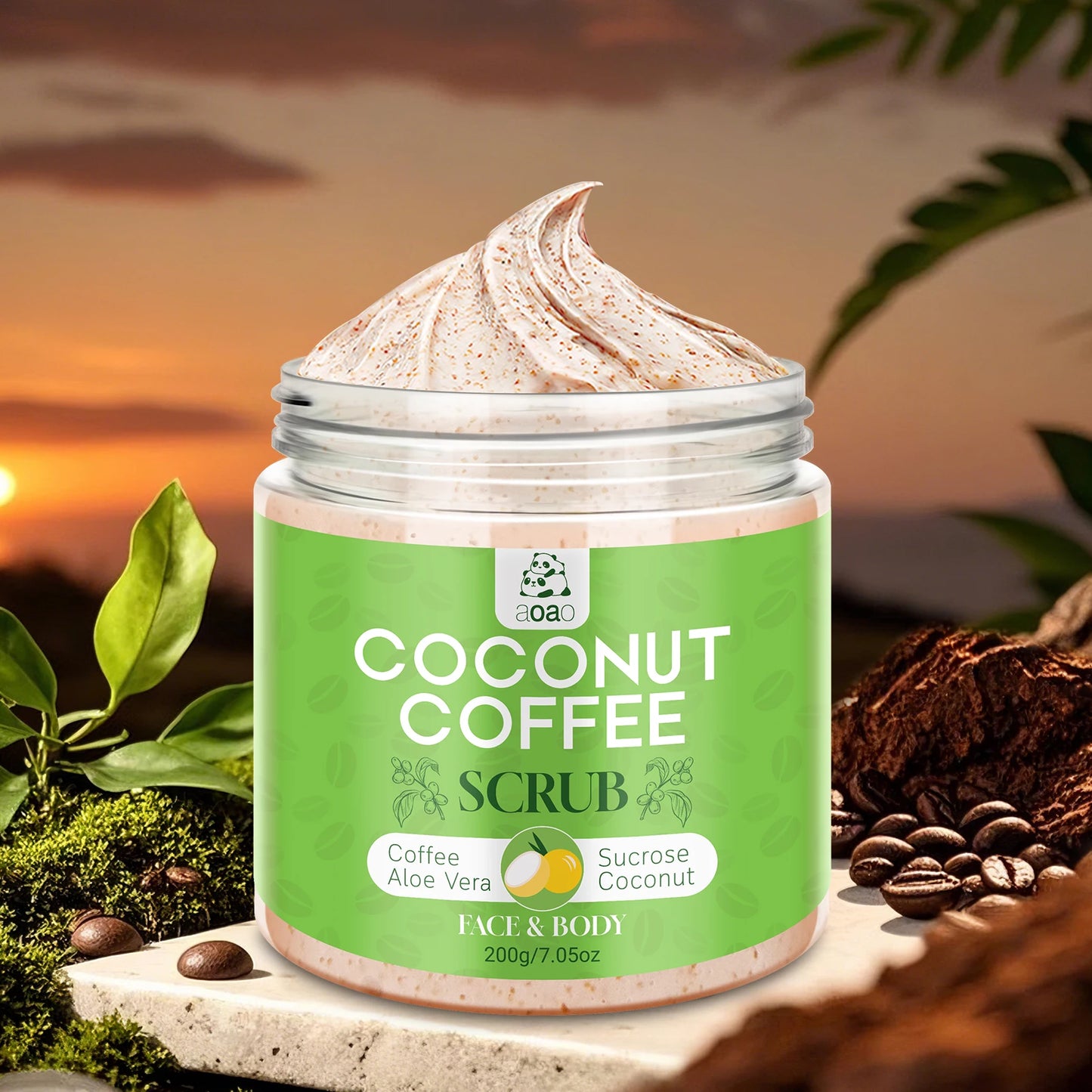 Exfoliant Coco & Café — Douceur Lissante & Éclat Naturel