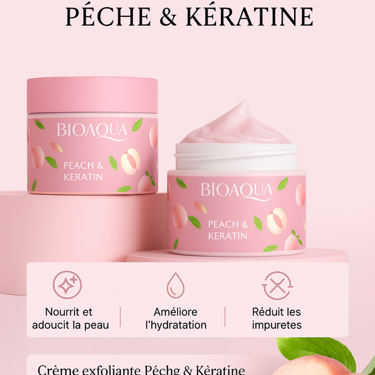 Crème Exfoliante Pêche & Kératine