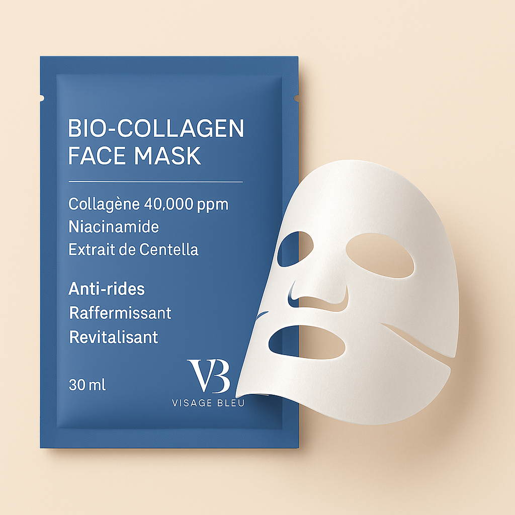 Masque Visage Bio-Collagène — Lissant, Repulpant & Hydratation Intense